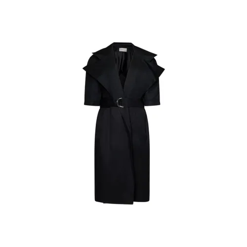 Alexandre Vauthier Черное Женское Короткое Платье с Рукавами