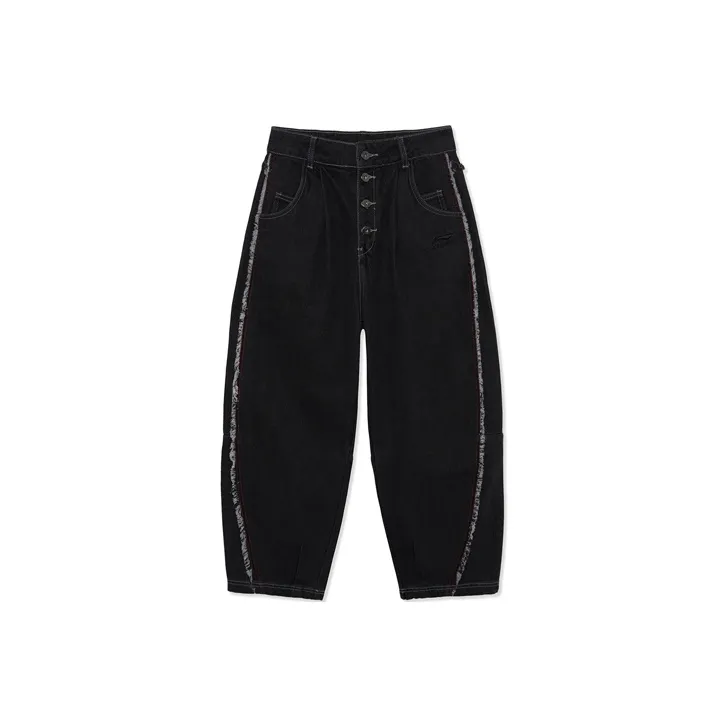 LiNing Sports Basketball Collection Jeans Women's Black