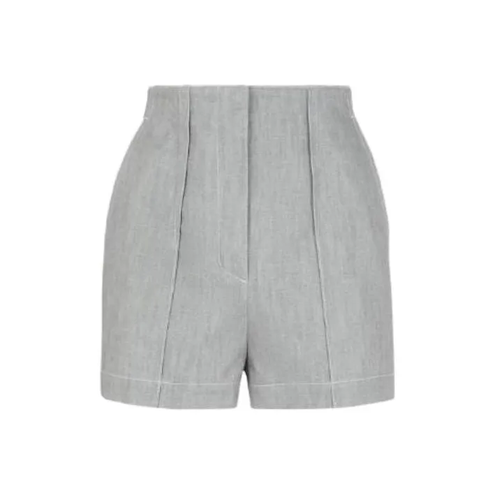 FENDI Серые Женские Повседневные Шорты