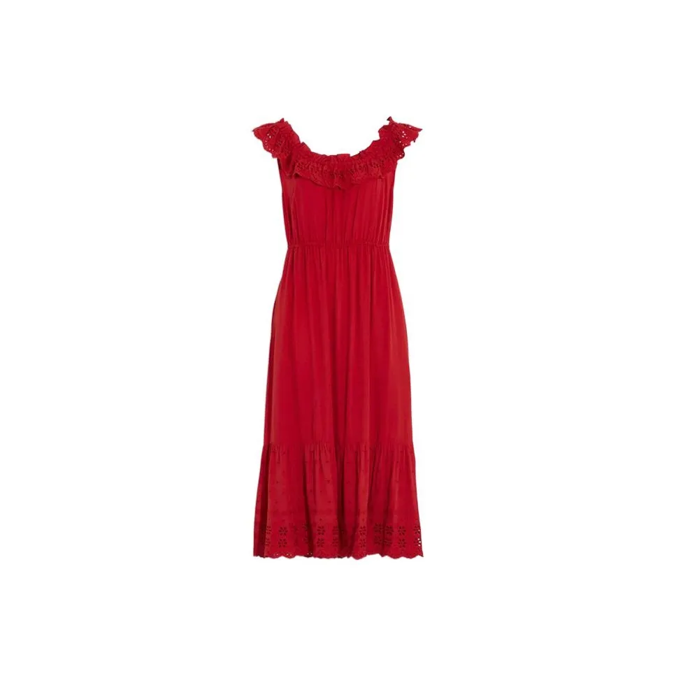 COACH Sleeveless Dresses Women's Red