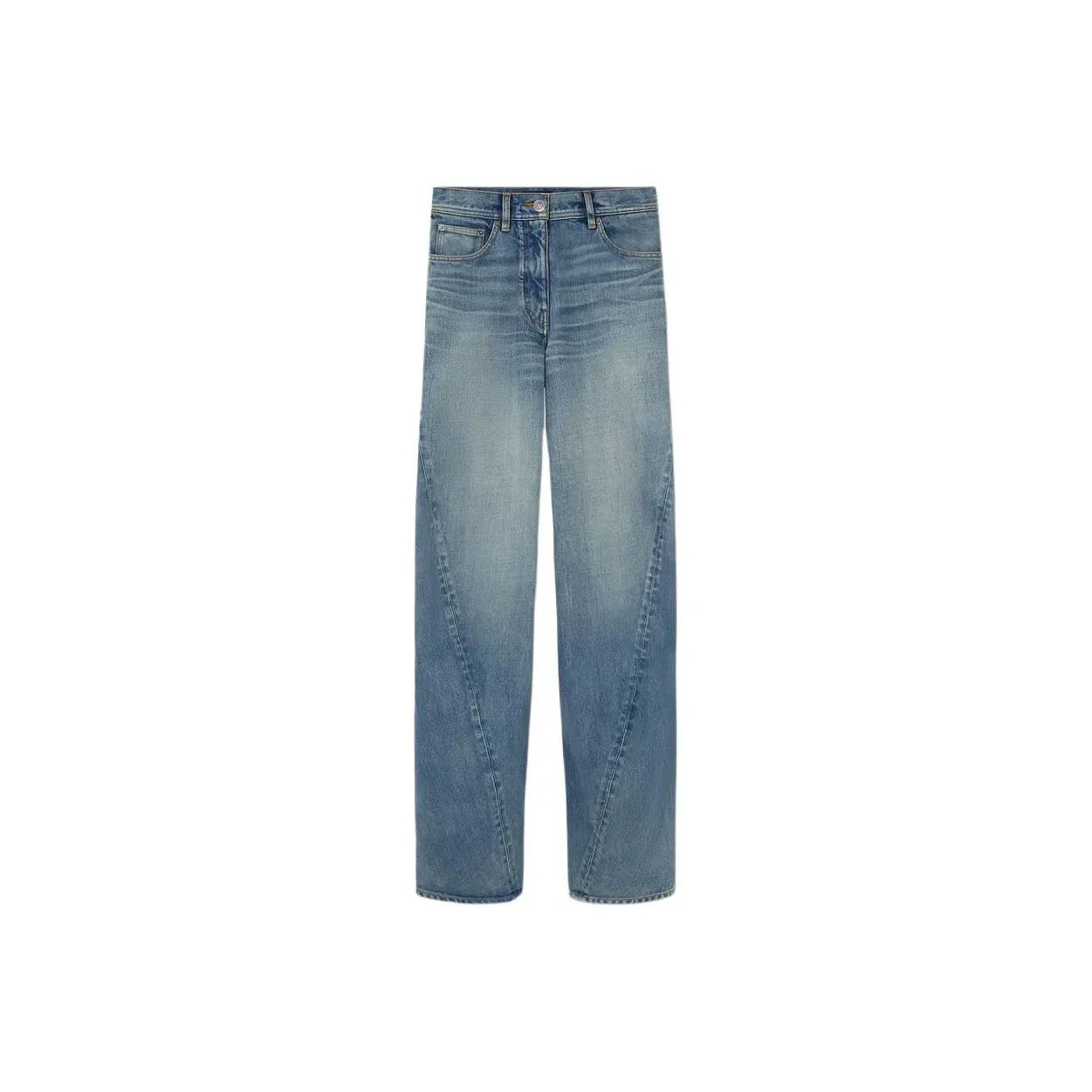 VERSACE Logo Patch Twisted Jeans