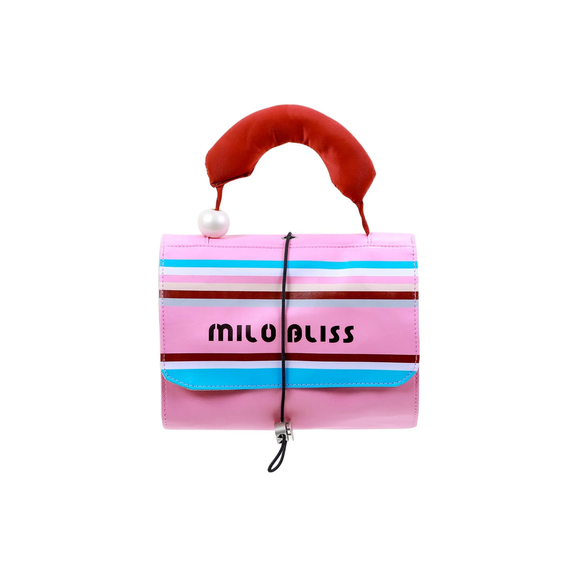 MILO BLISS Многоцветные полосы Складной Портативный Кейс для макияжа Сумки для хранения Портативный