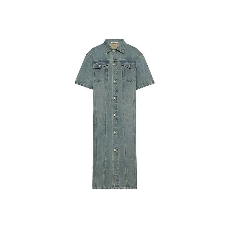 MEIYANG Винтажное синее женское короткое платье с рукавами