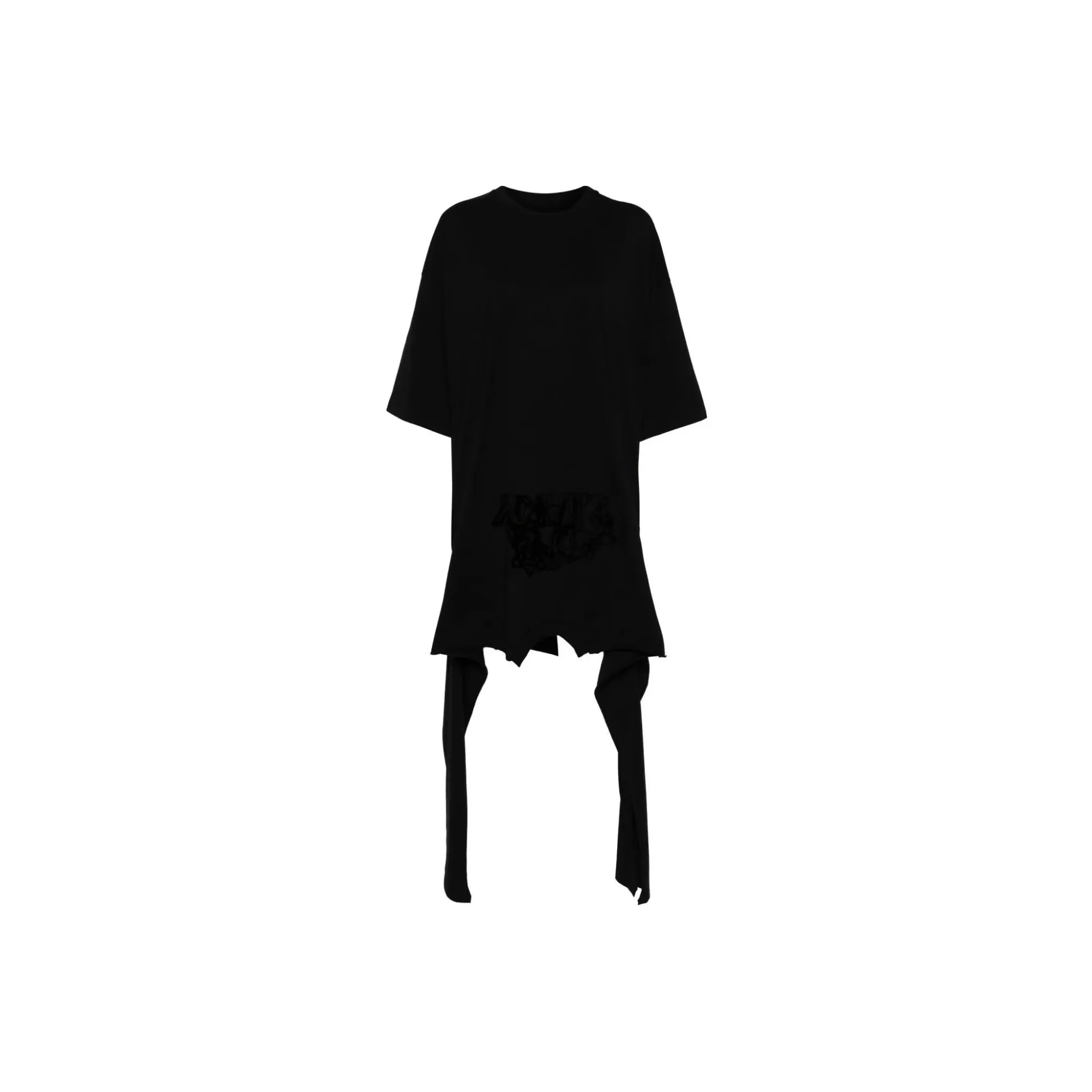 MM6 Maison Margiela Flocked logo Midi Dress