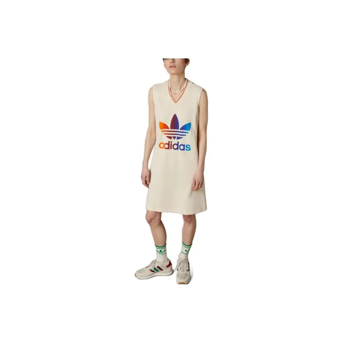 Adidas Originals 70s Sleeveless Dress Women's Beige