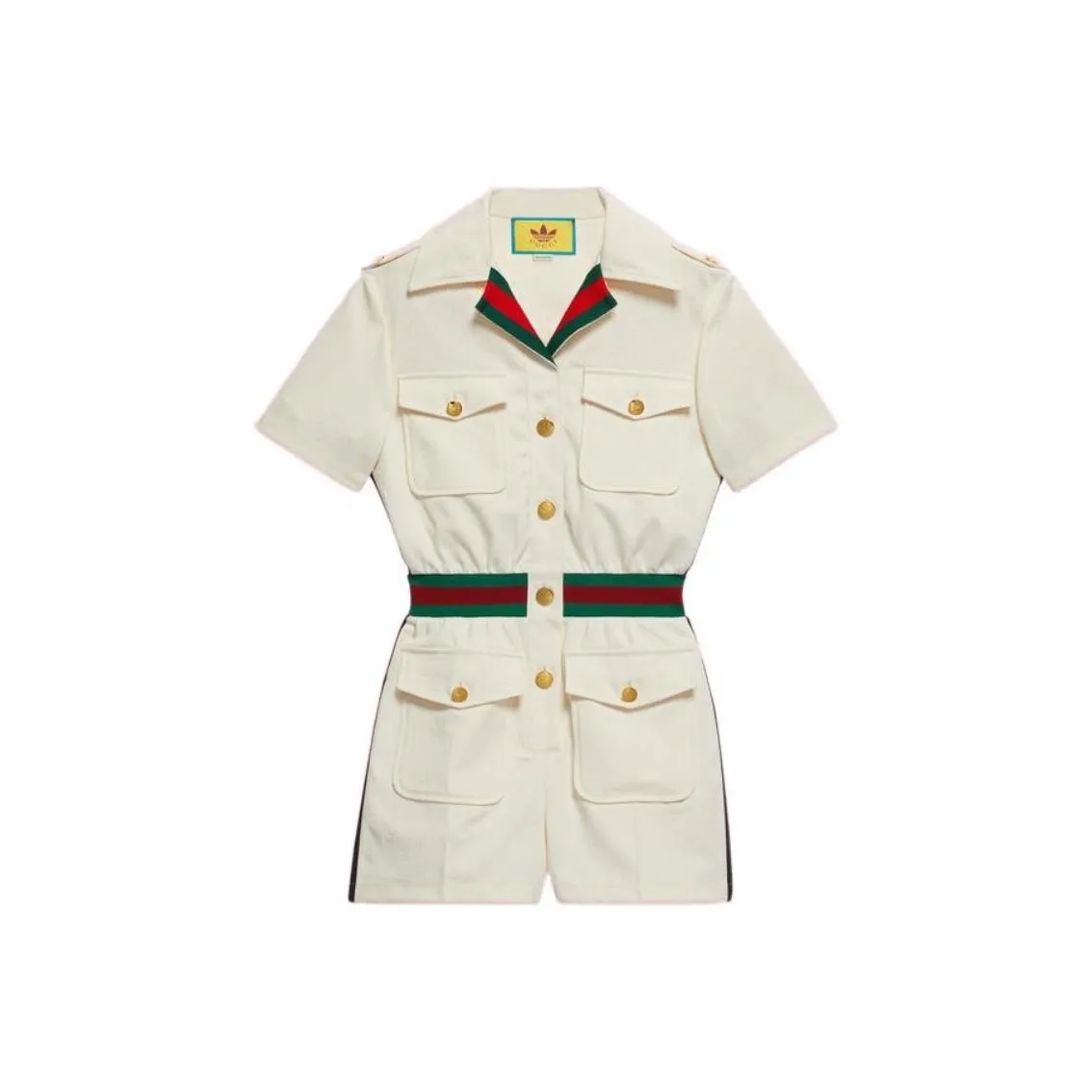 GUCCI X Adidas Short Jumpsuit White