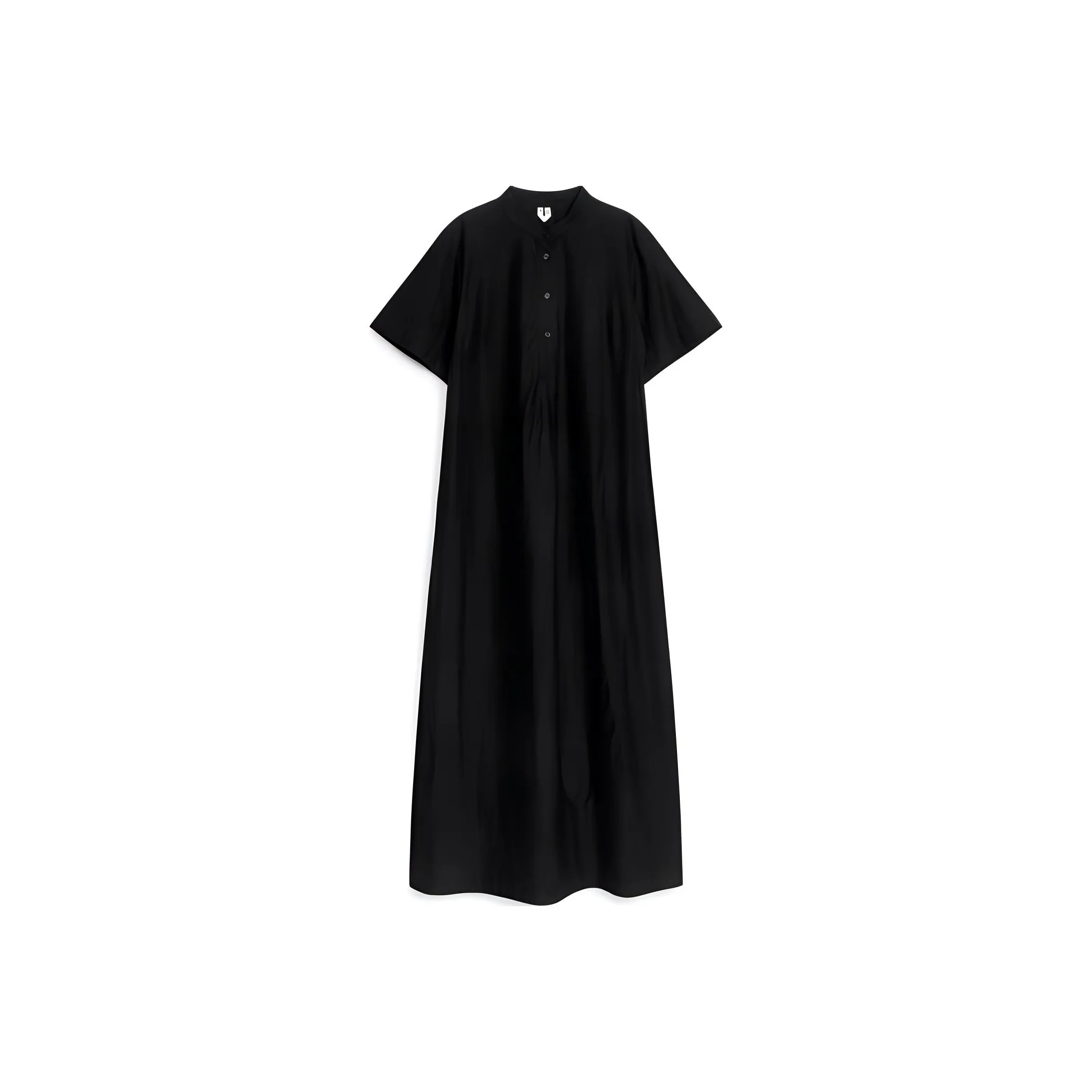 ARKET Короткое платье с короткими рукавами женское черное