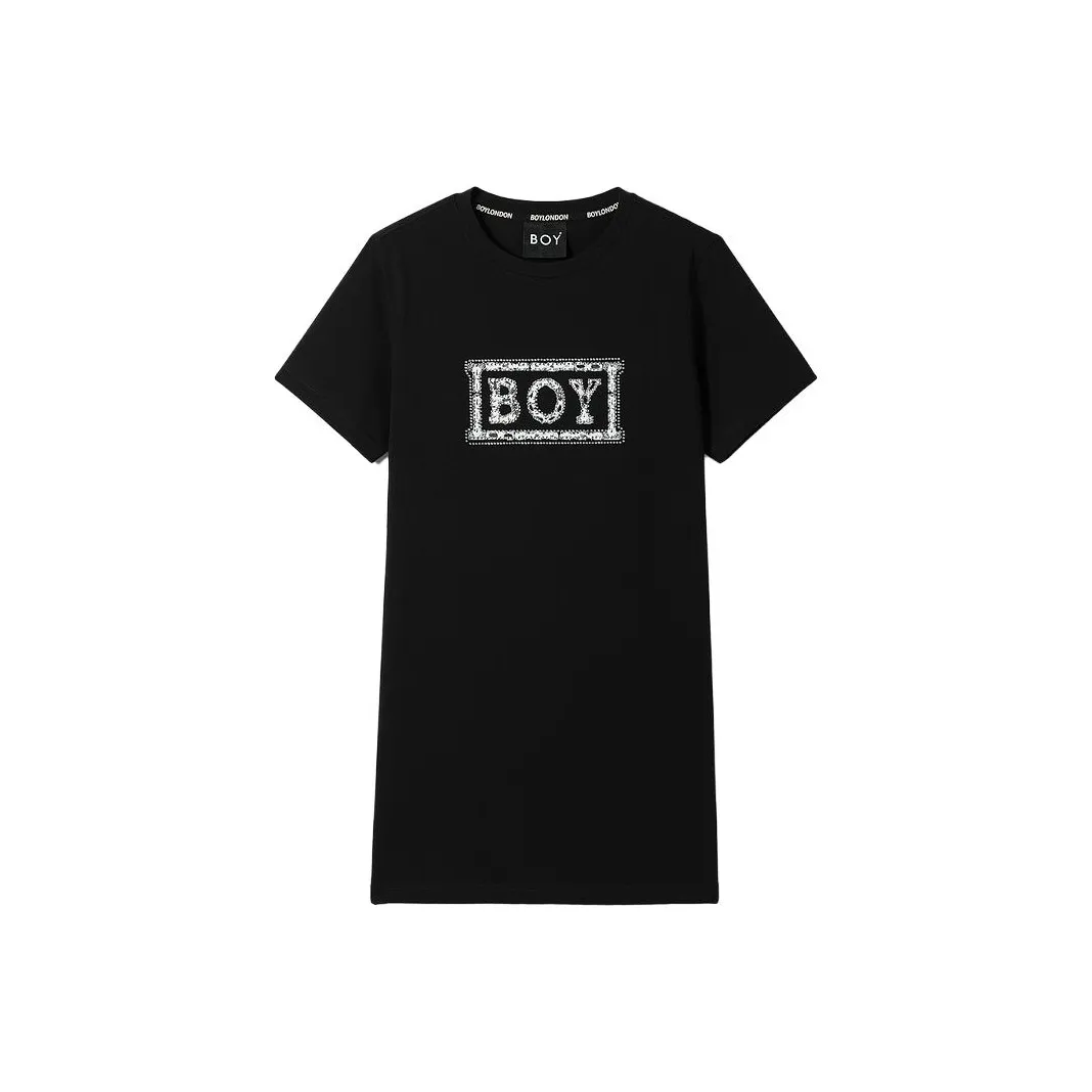 Boy London Short Sleeved Dress Women's Black