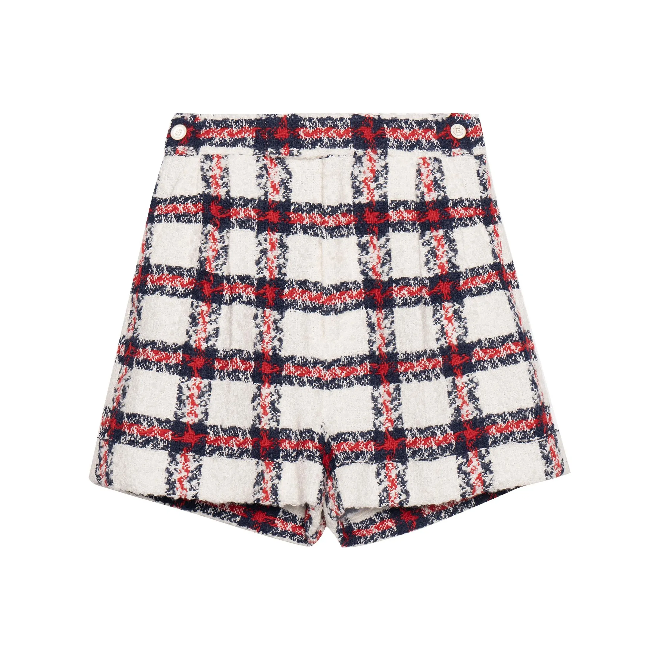 GUCCI Tweed Check Shorts