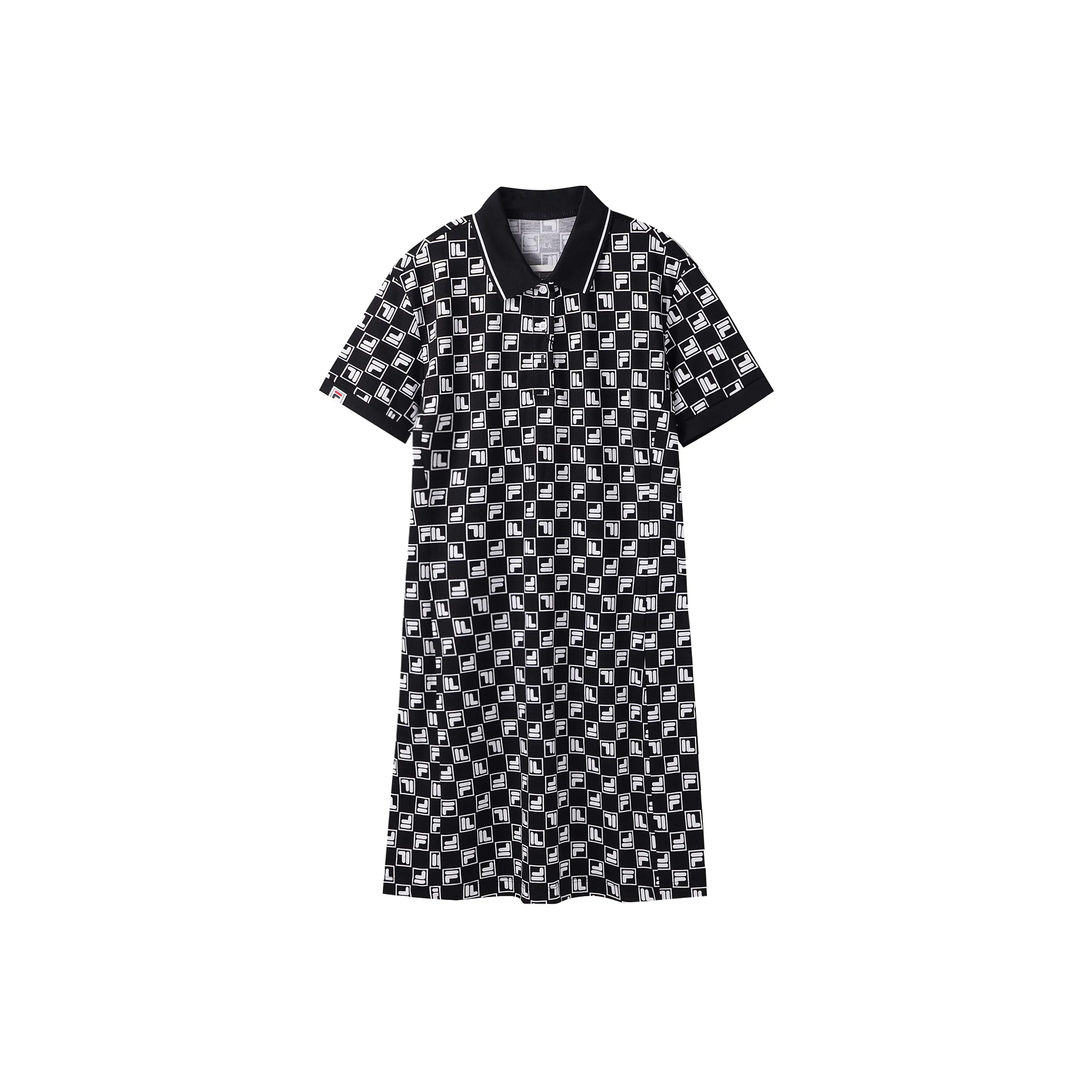 FILA Short Sleeved Dress Women's All Over Print 2