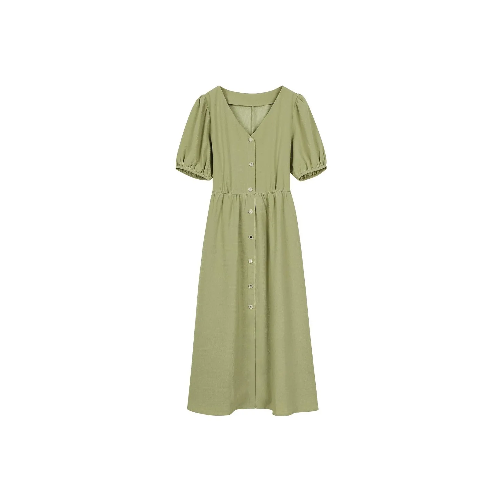 Migu Short Sleeved Dresses Women's Fruit Green