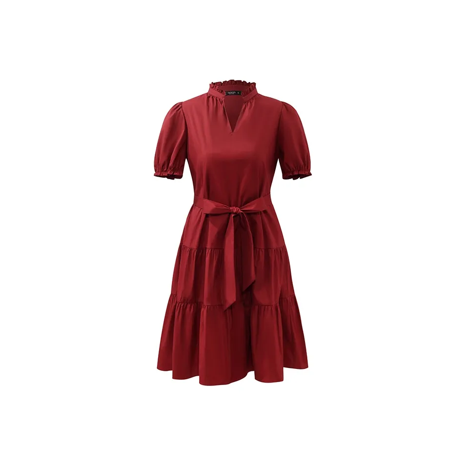 GOELIA Короткий рукав Платье Женское