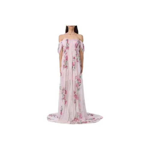 ERMANNO SCERVINO Розовые Женские Платья с Коротким Рукавом