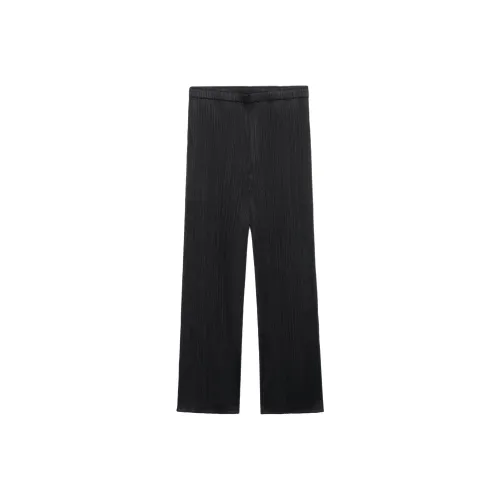 PLEATS PLEASE ISSEY MIYAKE Черные Женские Повседневные Брюки