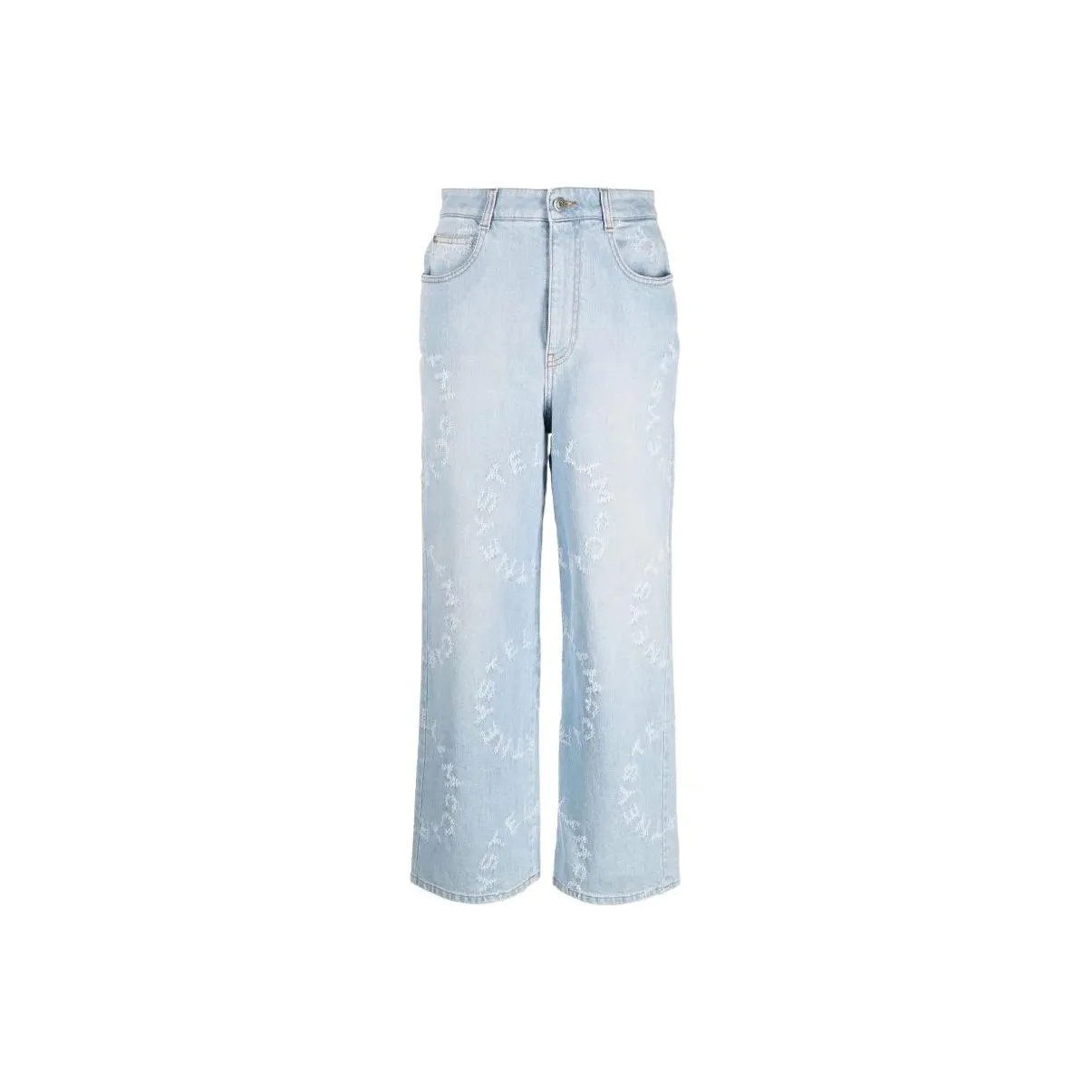 Stella McCartney Distressed High-Rise Jeans
