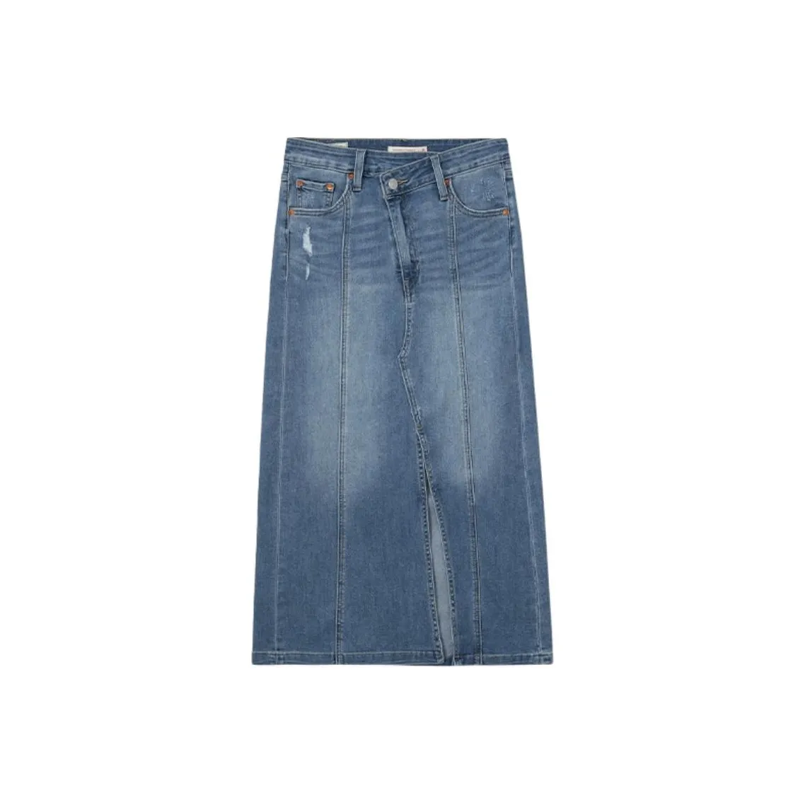 Levi's Деним Длинная Юбка Женская Синяя