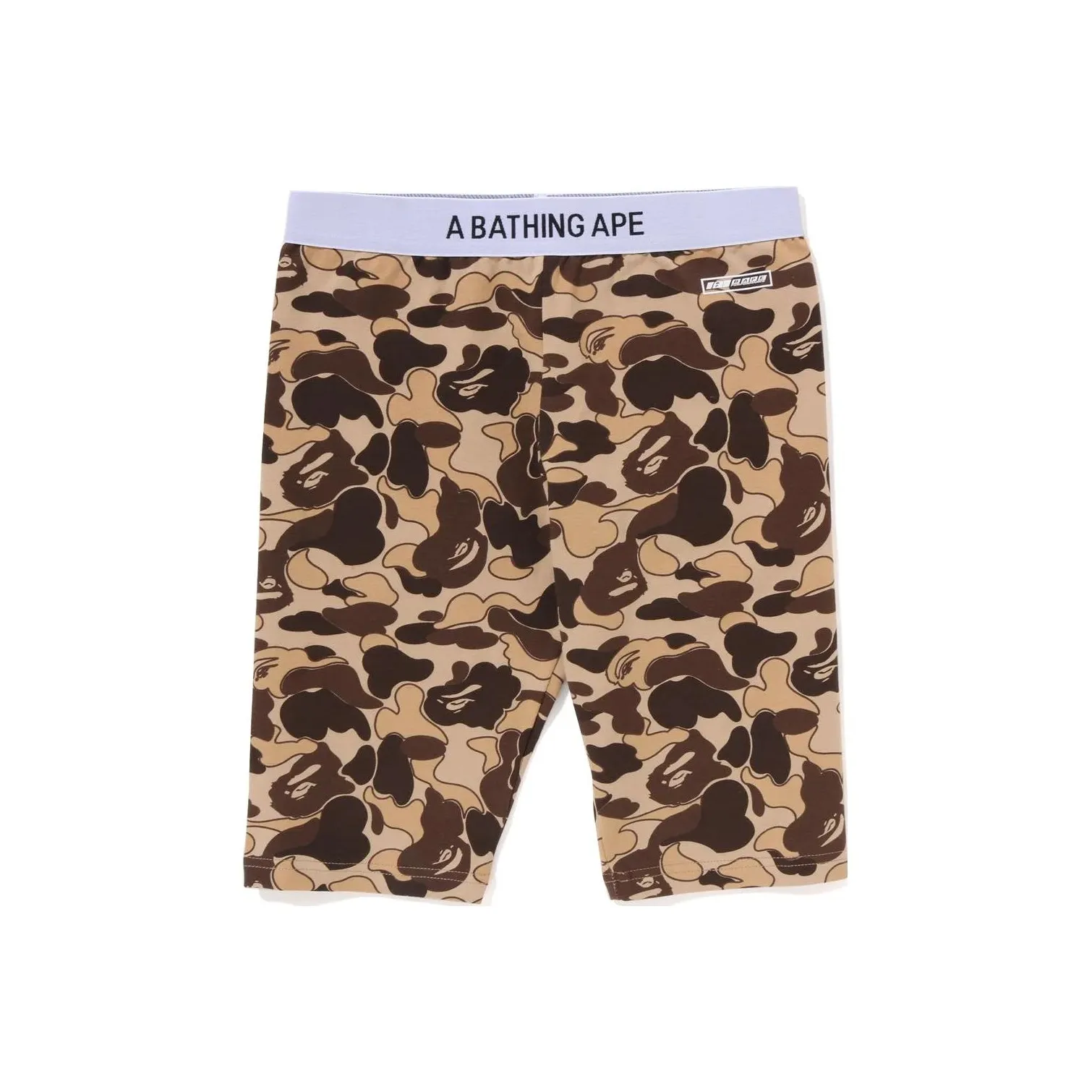 Bape Women'ss Cookie Camo 2 Biker Shorts Brown