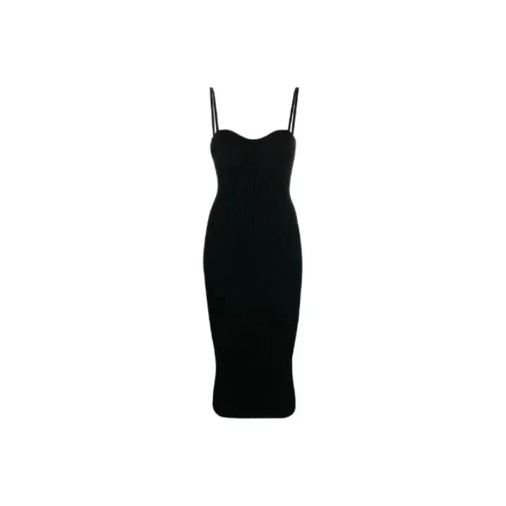 Helmut Lang Sweetheart neck Midi Dress