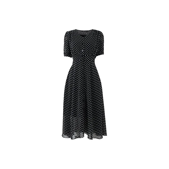 SOON FLOWER Short-Sleeved Dresses Women's Black