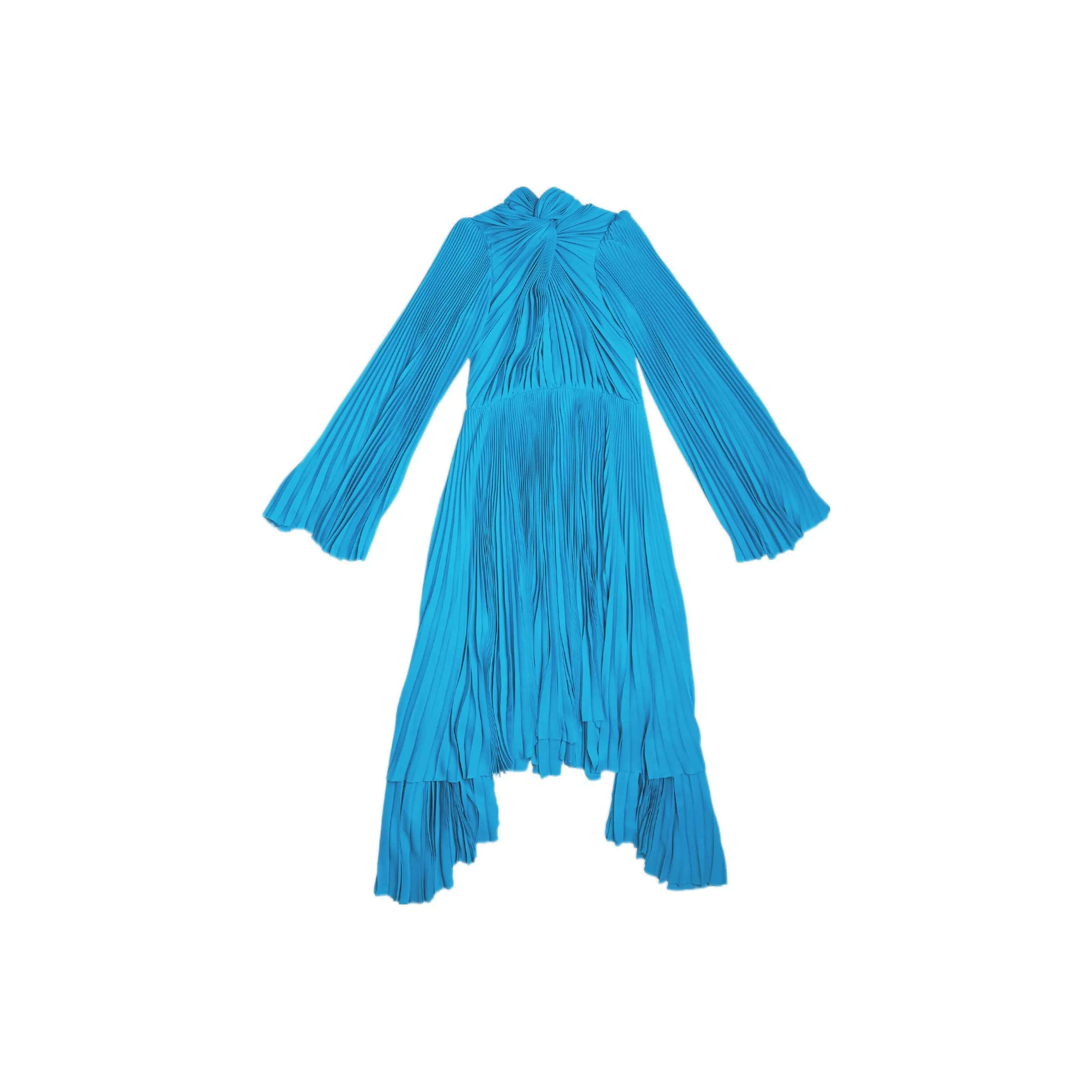 Balenciaga Red Carpet SS22 Long Sleeved Dresses Women's Blue