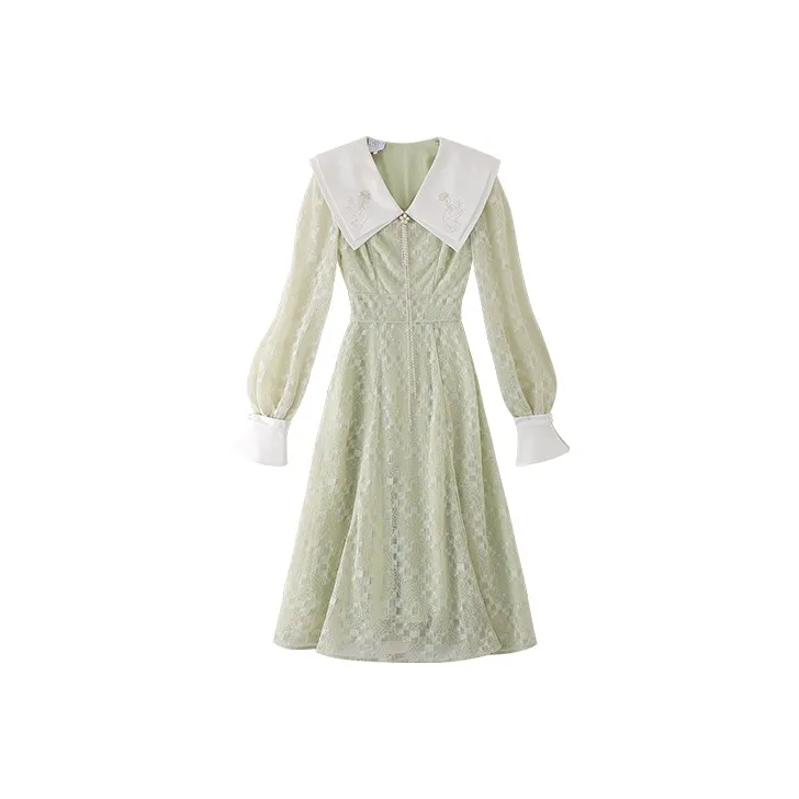 JINYE ORIENTAL Mid Length Dress Fruit Green