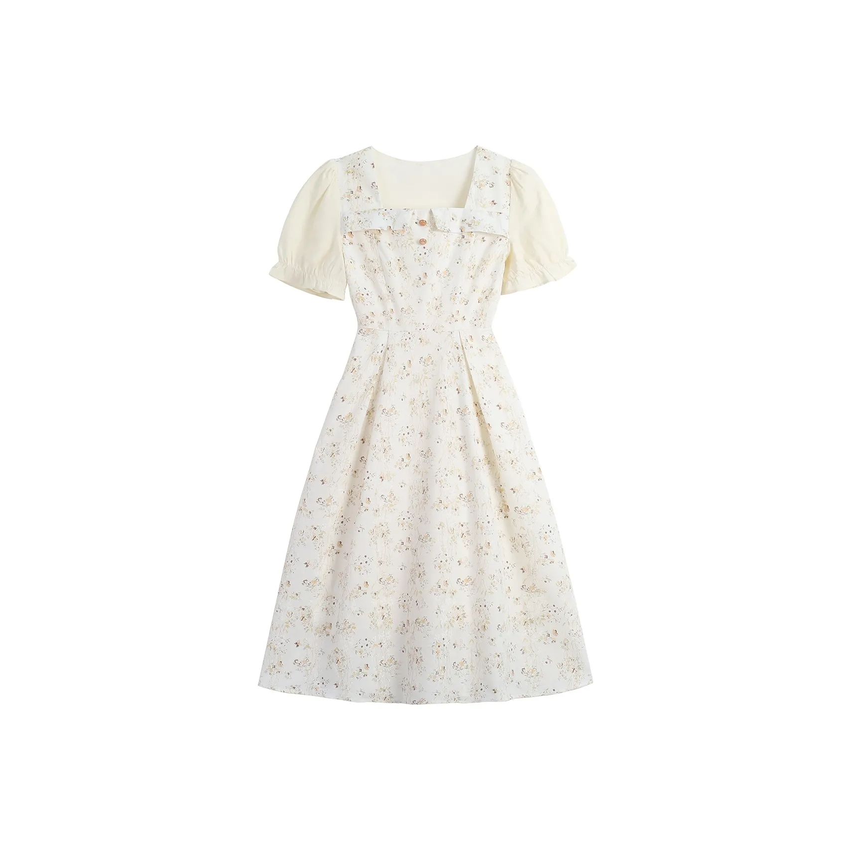 EIDOLON GRAIN Short Sleeved Dress Women's White
