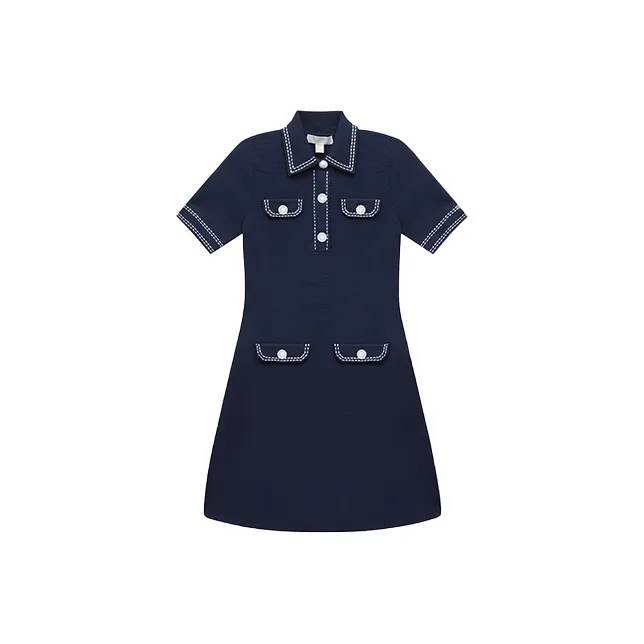 MICHAEL KORS Short Sleeved Dresses Women's Dark Blue