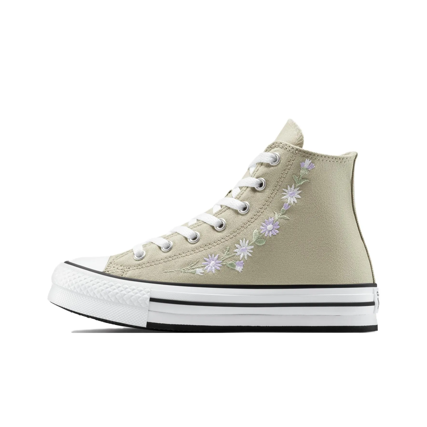 Converse Chuck Taylor All Star Lift Устойчивые к истиранию высокие кеды Женские Серый Зеленый