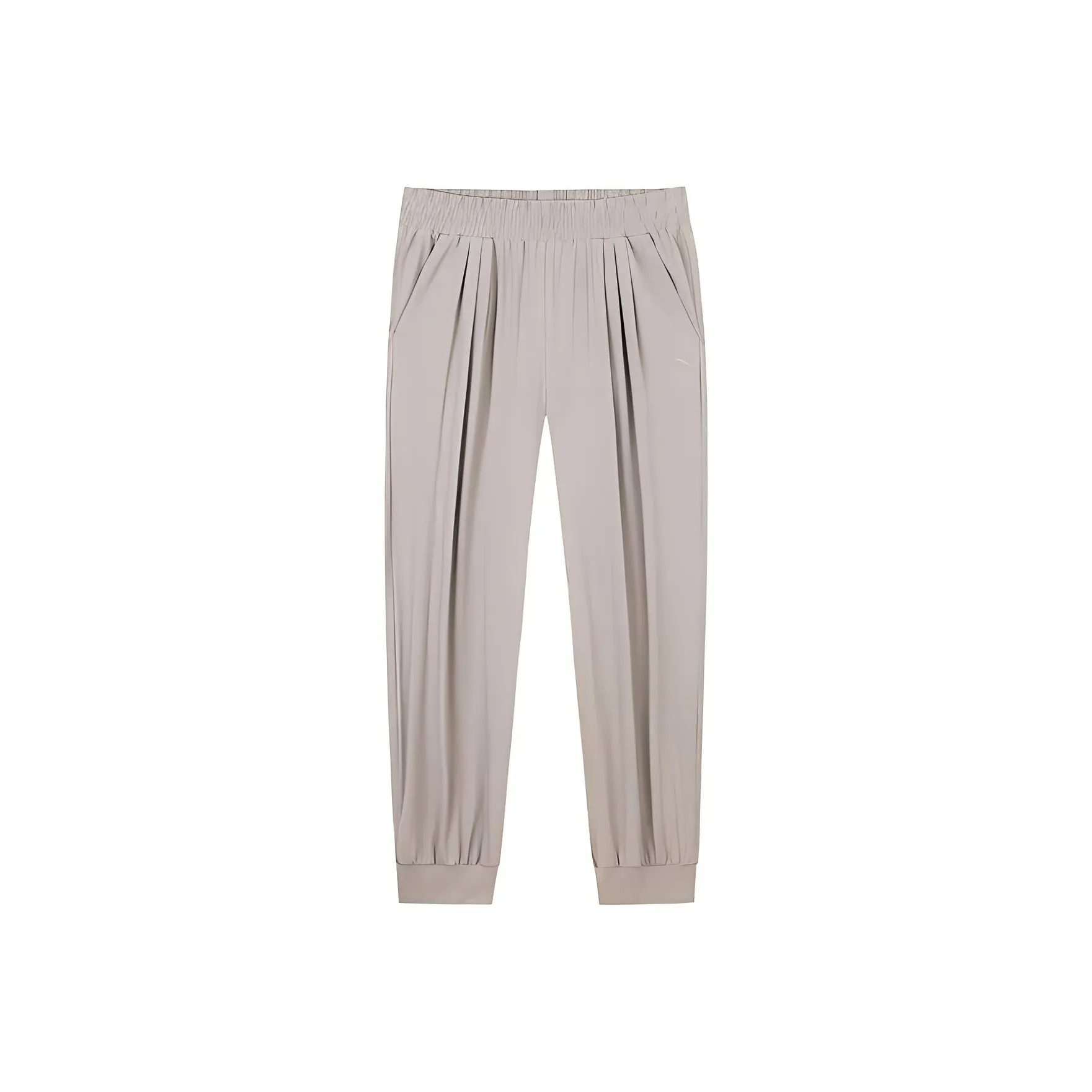 Anta Variety Training Collection Knitted Sweatpants Women's Linen Gray