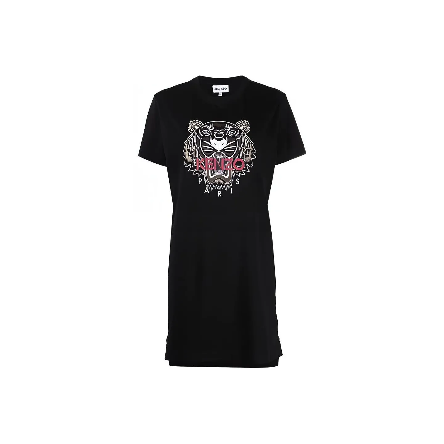 KENZO Classic Tiger Head Short Sleeved Dress Women's Black