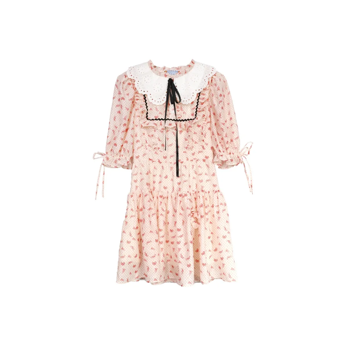 Bronze Lucia Короткий рукав Платье Женское Красное