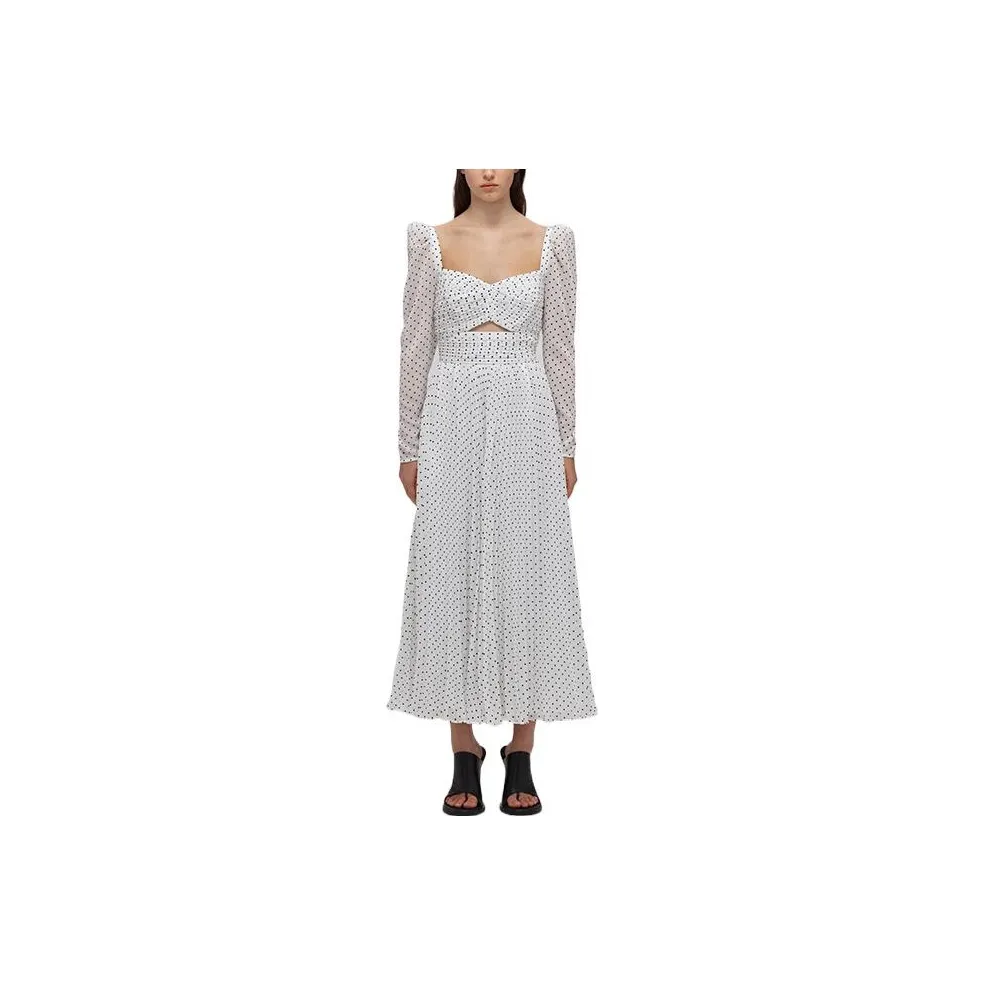 Self portrait SS22 Long Sleeved Dresses Women's White