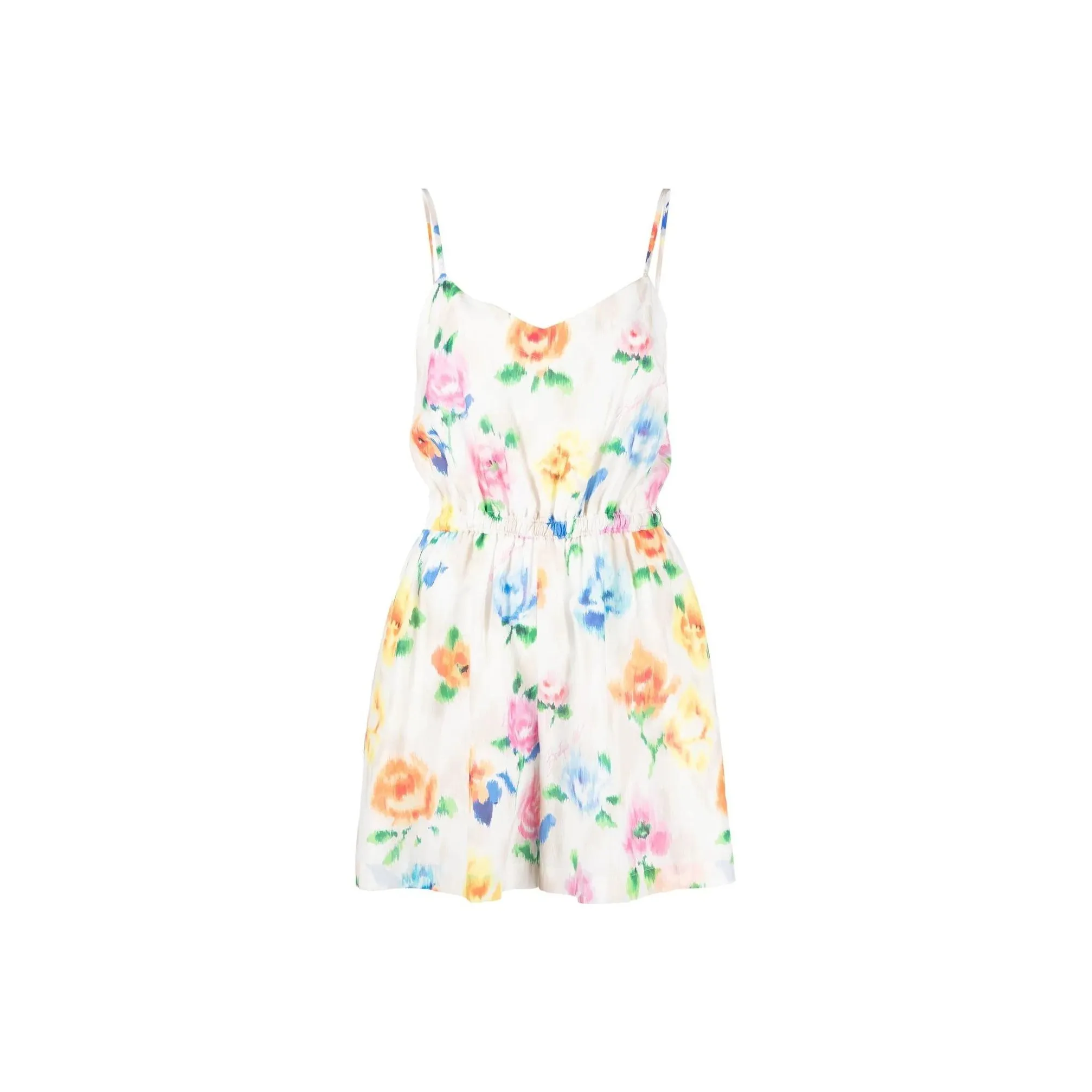 Boutique MOSCHINO Floral Printed Flared Mini Dress
