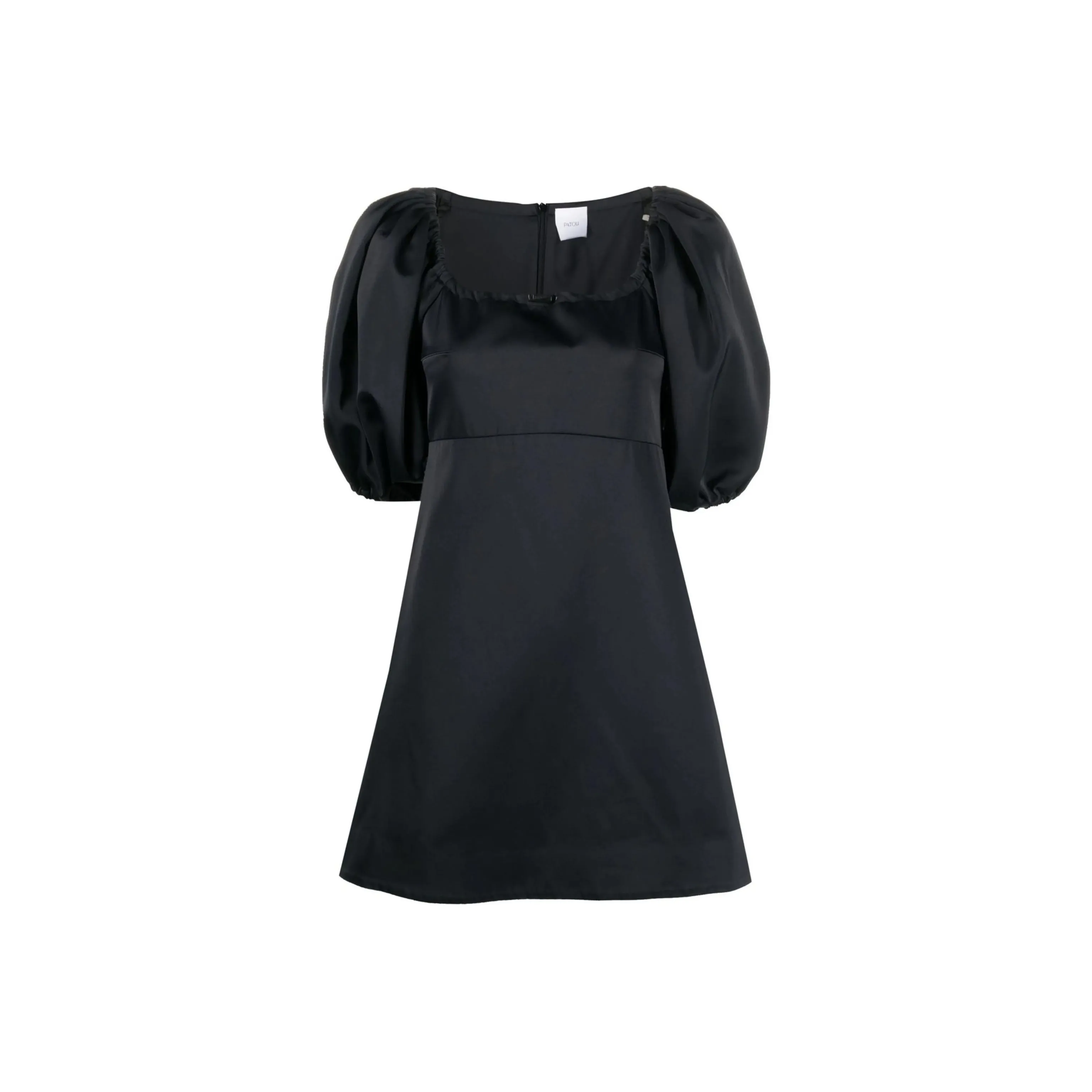 Patou Puff sleeve Bardot Mini Dress