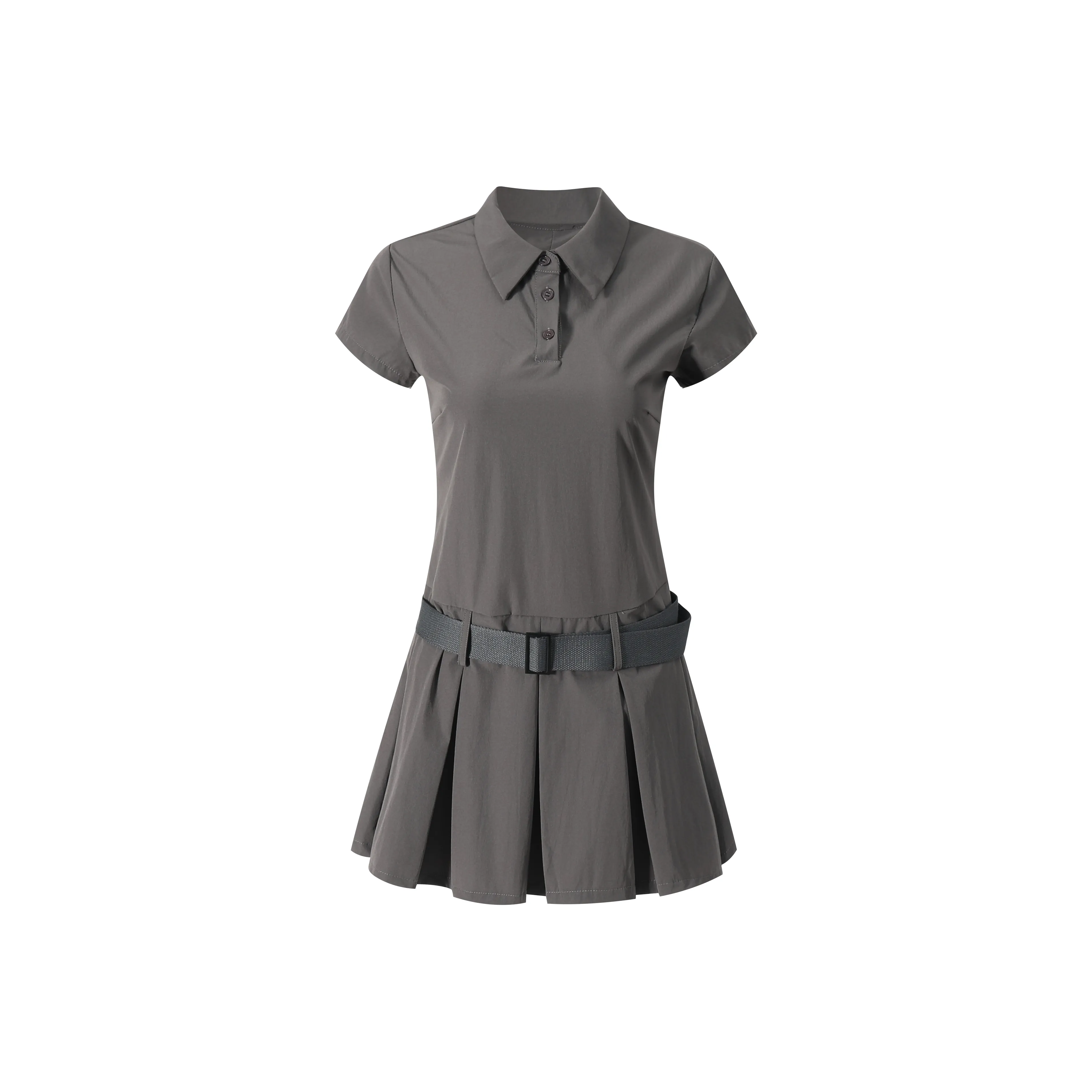 Nooidea Official Короткий рукав Платье Женское Серое