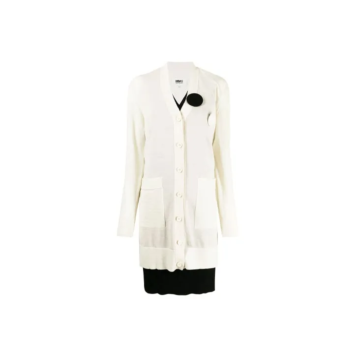 MM6 Maison Margiela Long Sleeved Dresses Women's White