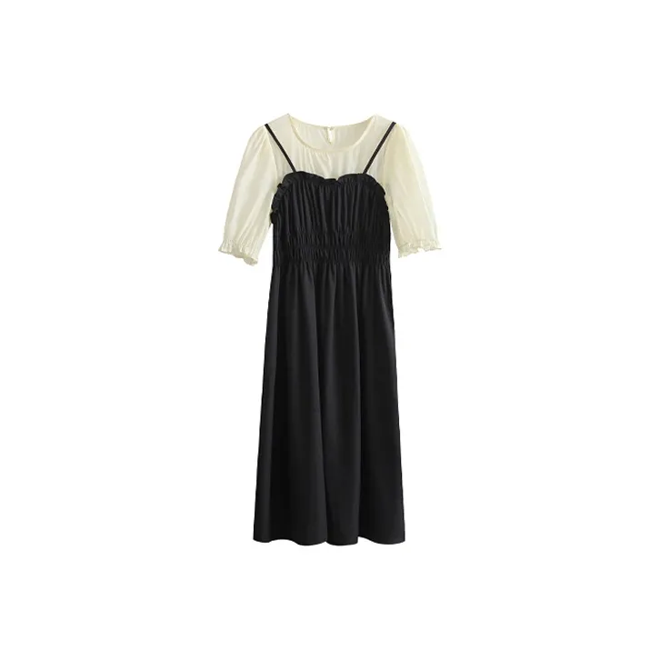 LOKUINTUS Short-Sleeved Dresses Women's Black
