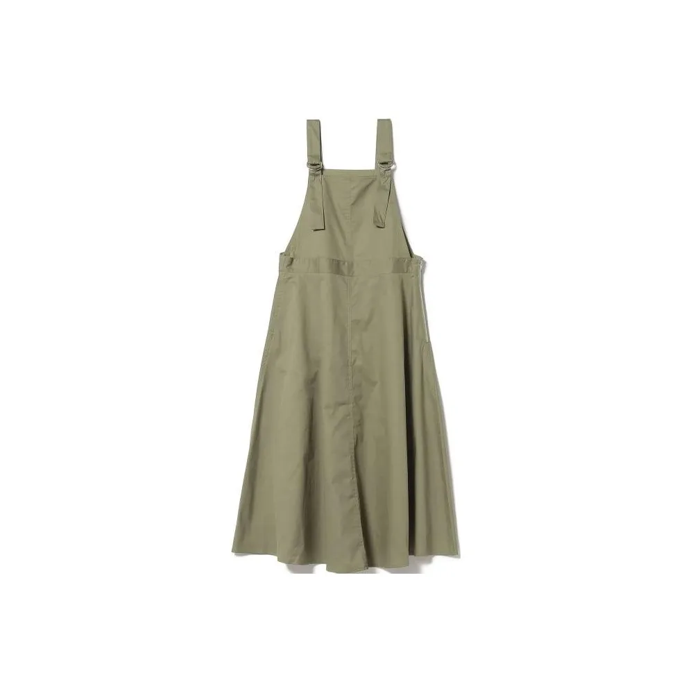 Beams Slip Dresses Women's Olive Green
