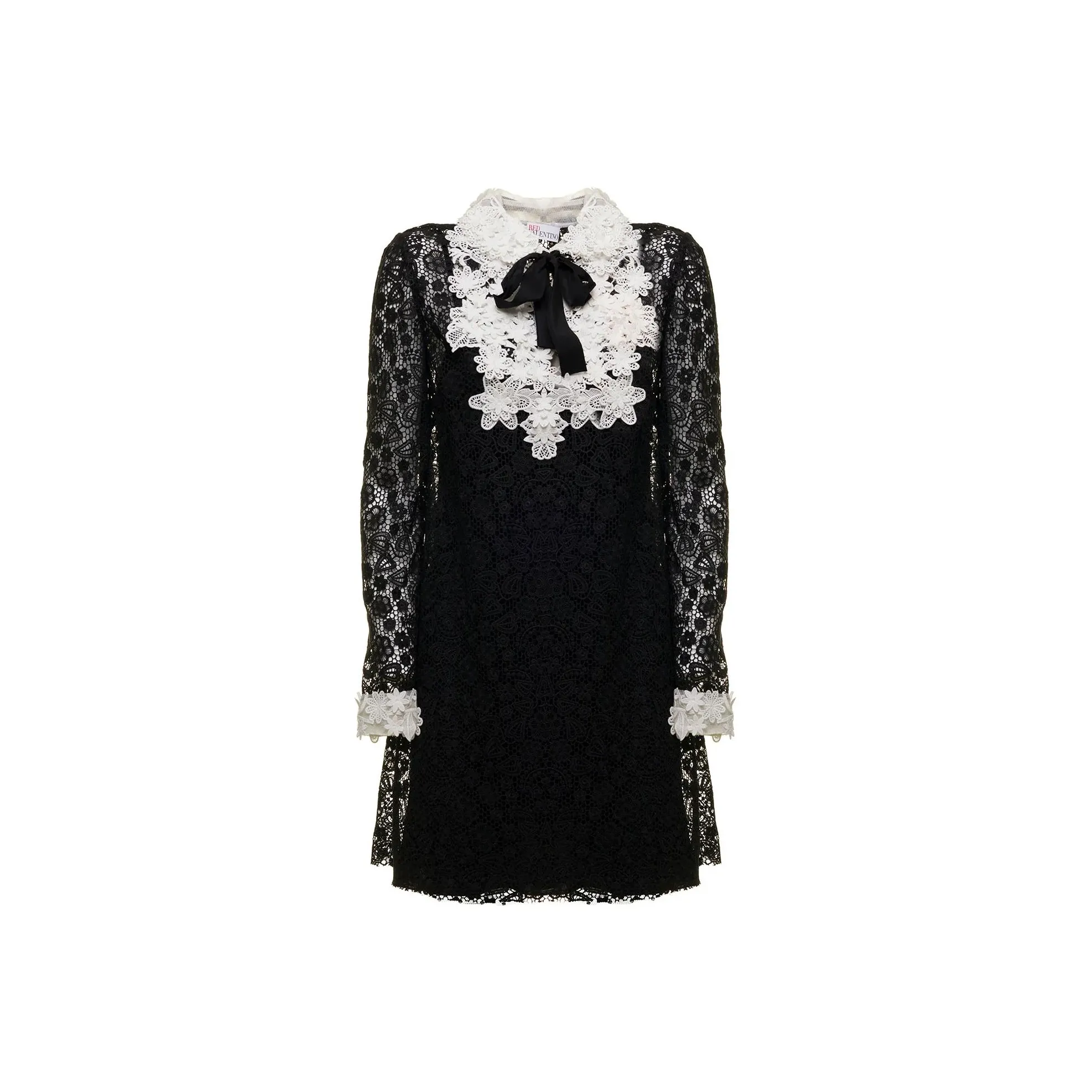 RED VALENTINO Long Sleeved Dresses Women's Black