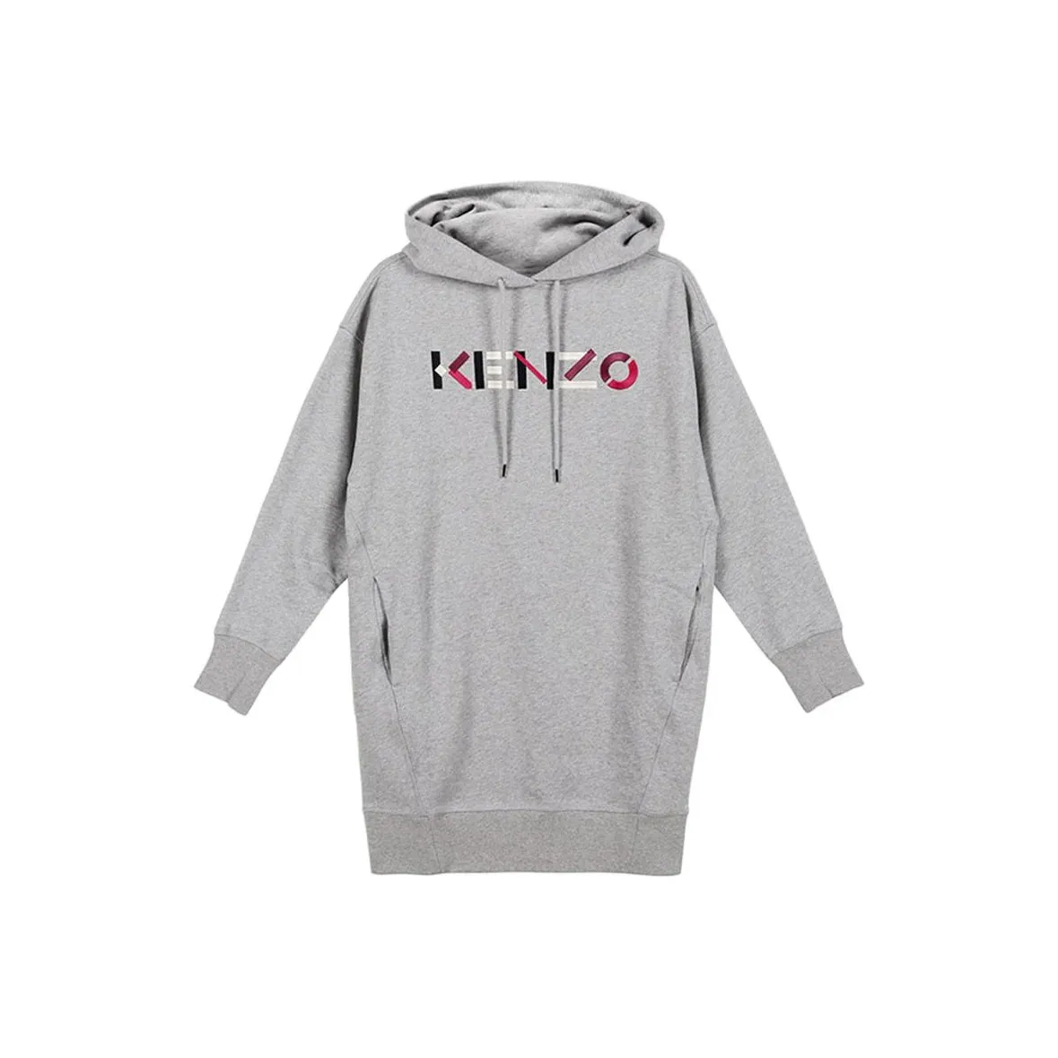 KENZO Длинное платье с длинными рукавами женское жемчужно-серый