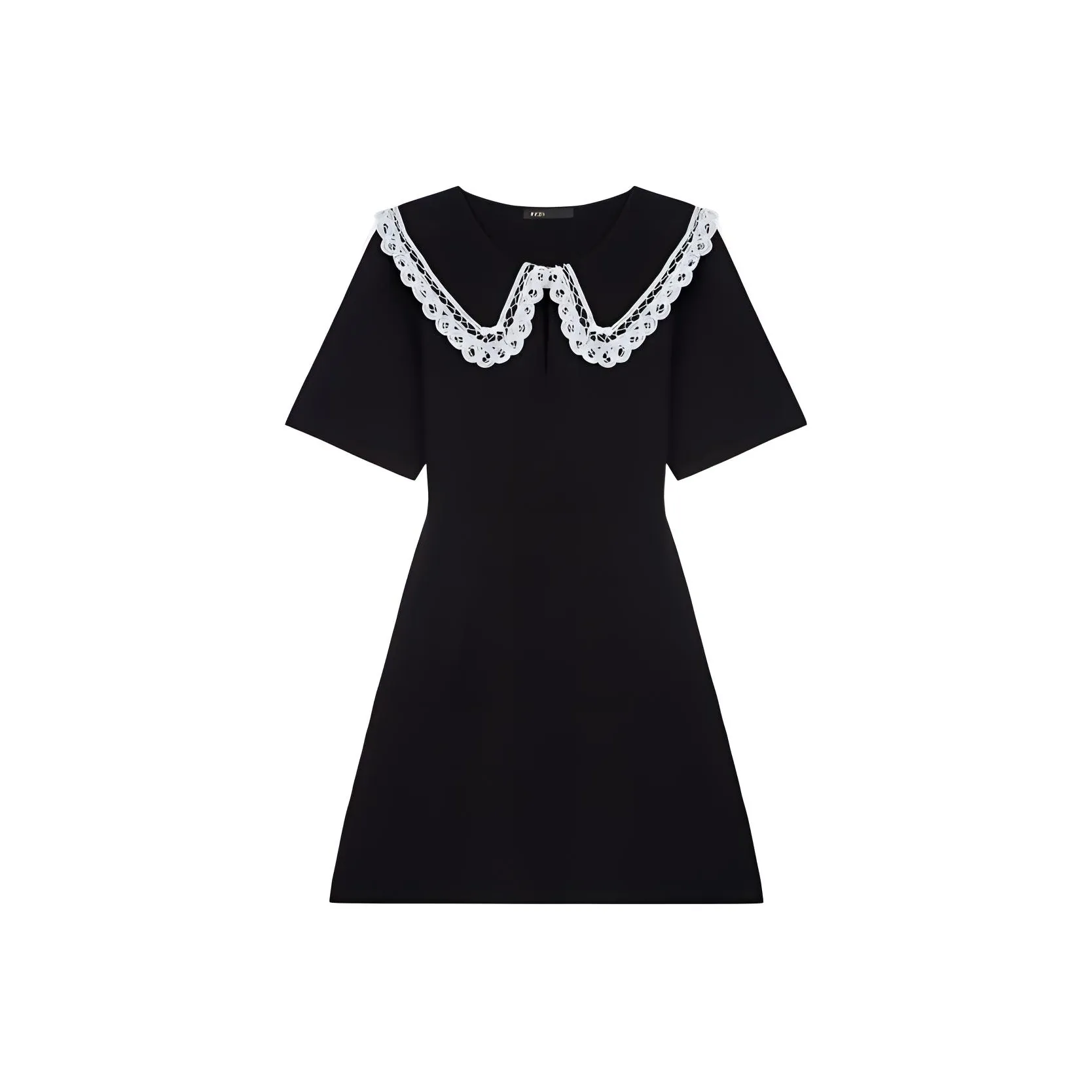 Maje SS23 Short Sleeved Dress Women's Black