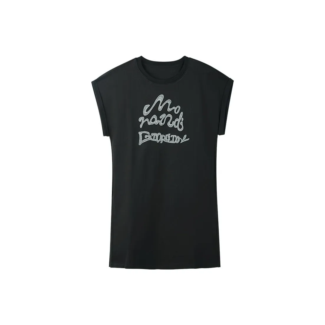 THE SEA LIFE x MOLANDI LIANMINGKUAN Короткое платье с короткими рукавами женское клеверно-серый