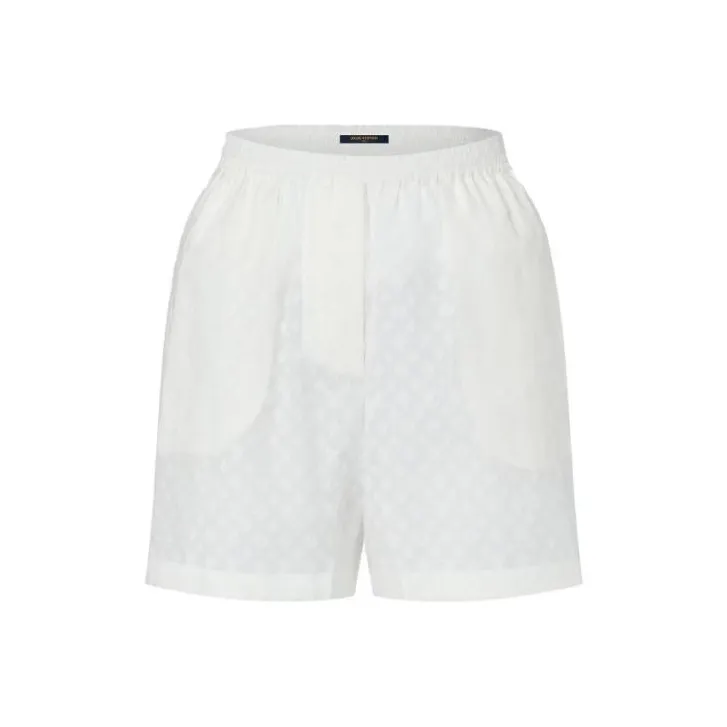 LOUIS VUITTON Monogram Fil Coupé Pajama Shorts