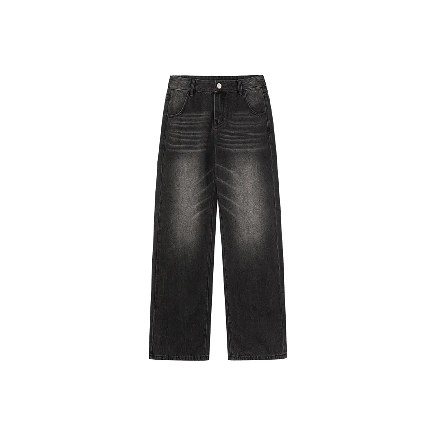 Checkitout Джинсы Унисекс Скрытый Лес Деним Черный