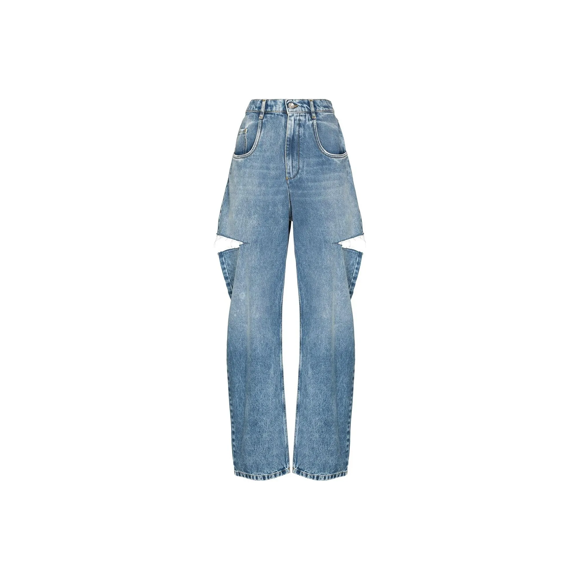 Maison Margiela 5 Pocket Demin Slash Detail Jean Blue