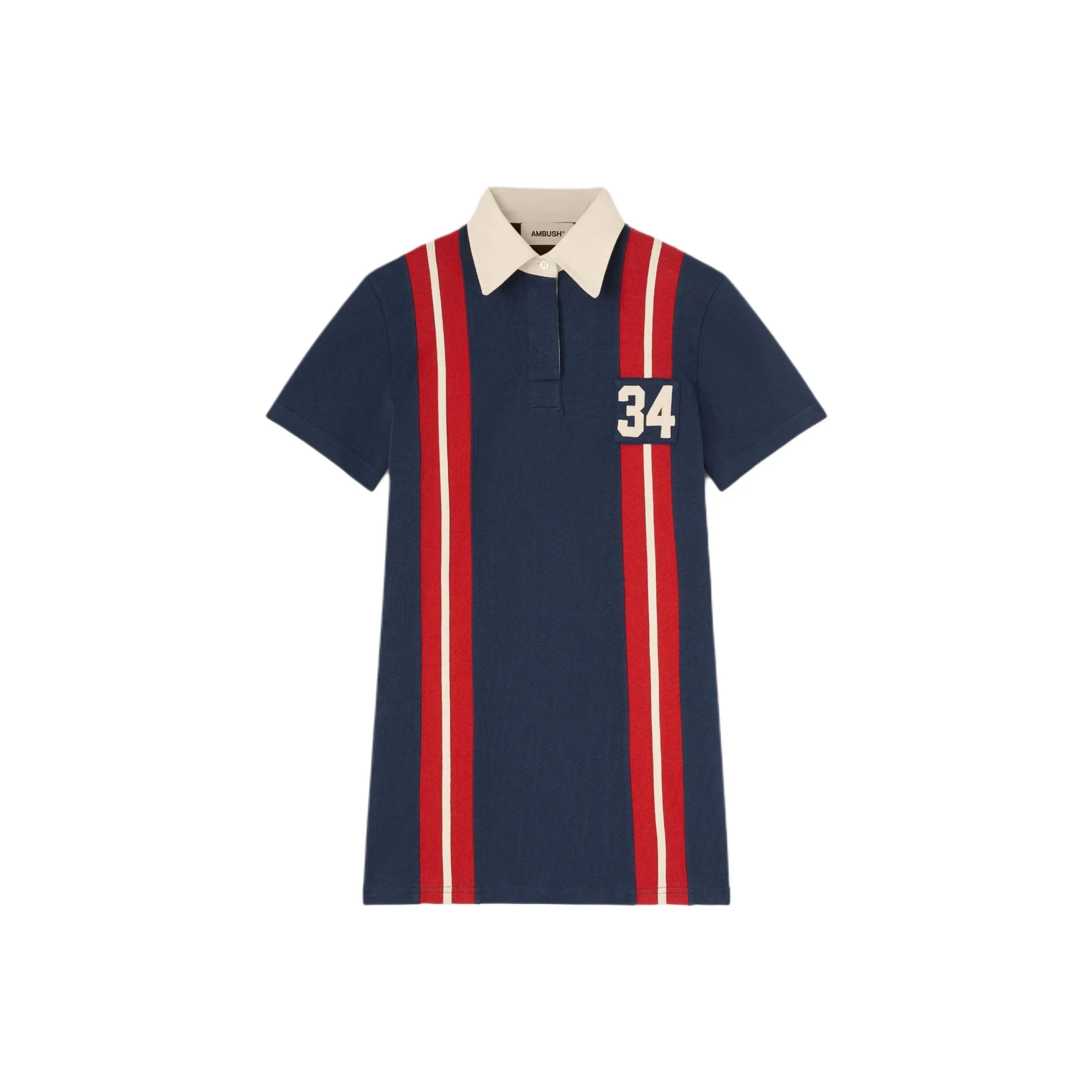 AMBUSH Striped Polo Dress