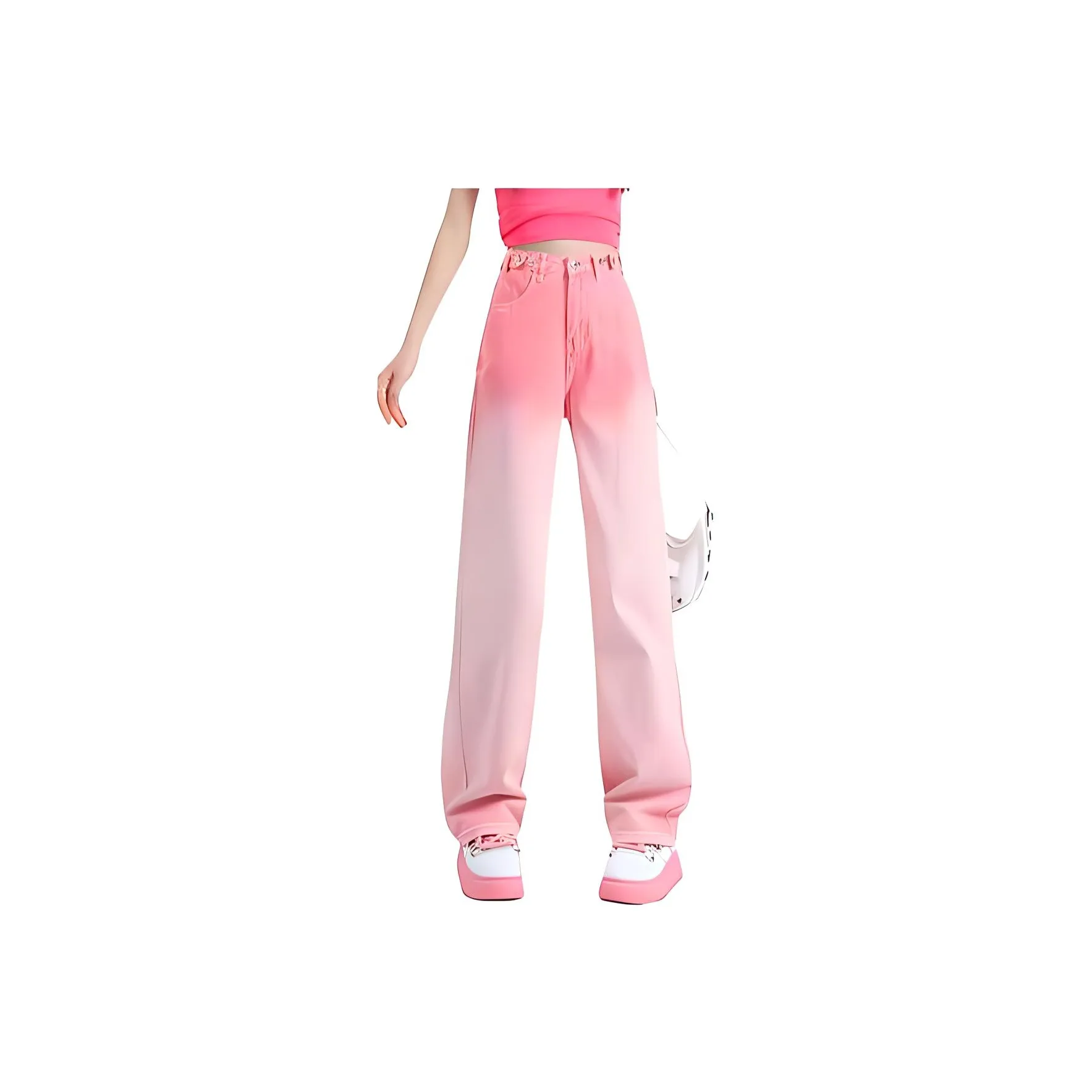 Lizisw Jeans Women's Pink
