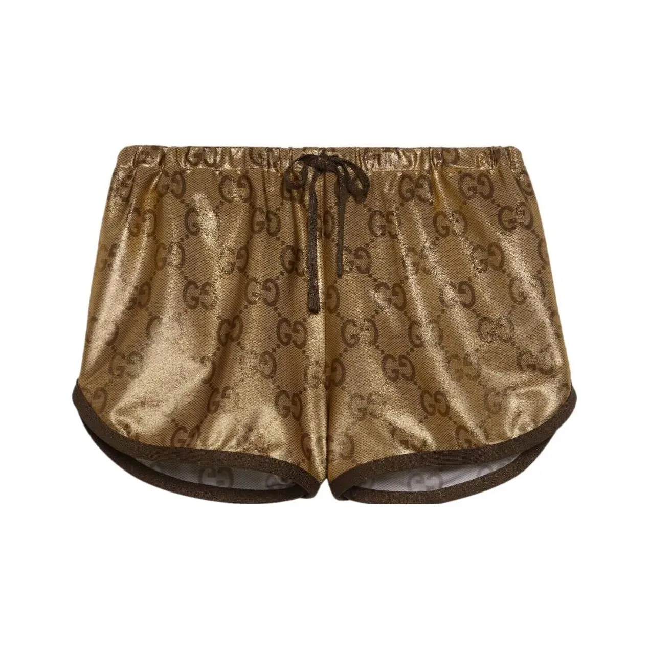 GUCCI Повседневные шорты Женские Золотые