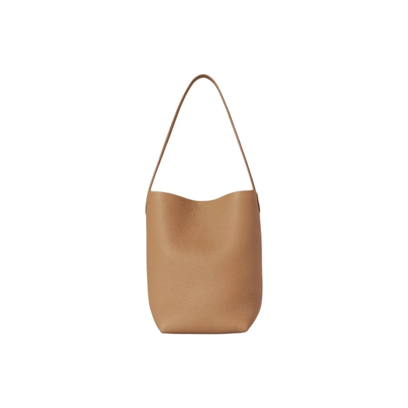 THE ROW N/S Park Grain Calfskin Tote Bag, Shopping Bag, Shoulder Bag, Handbag Women's Cinnamon