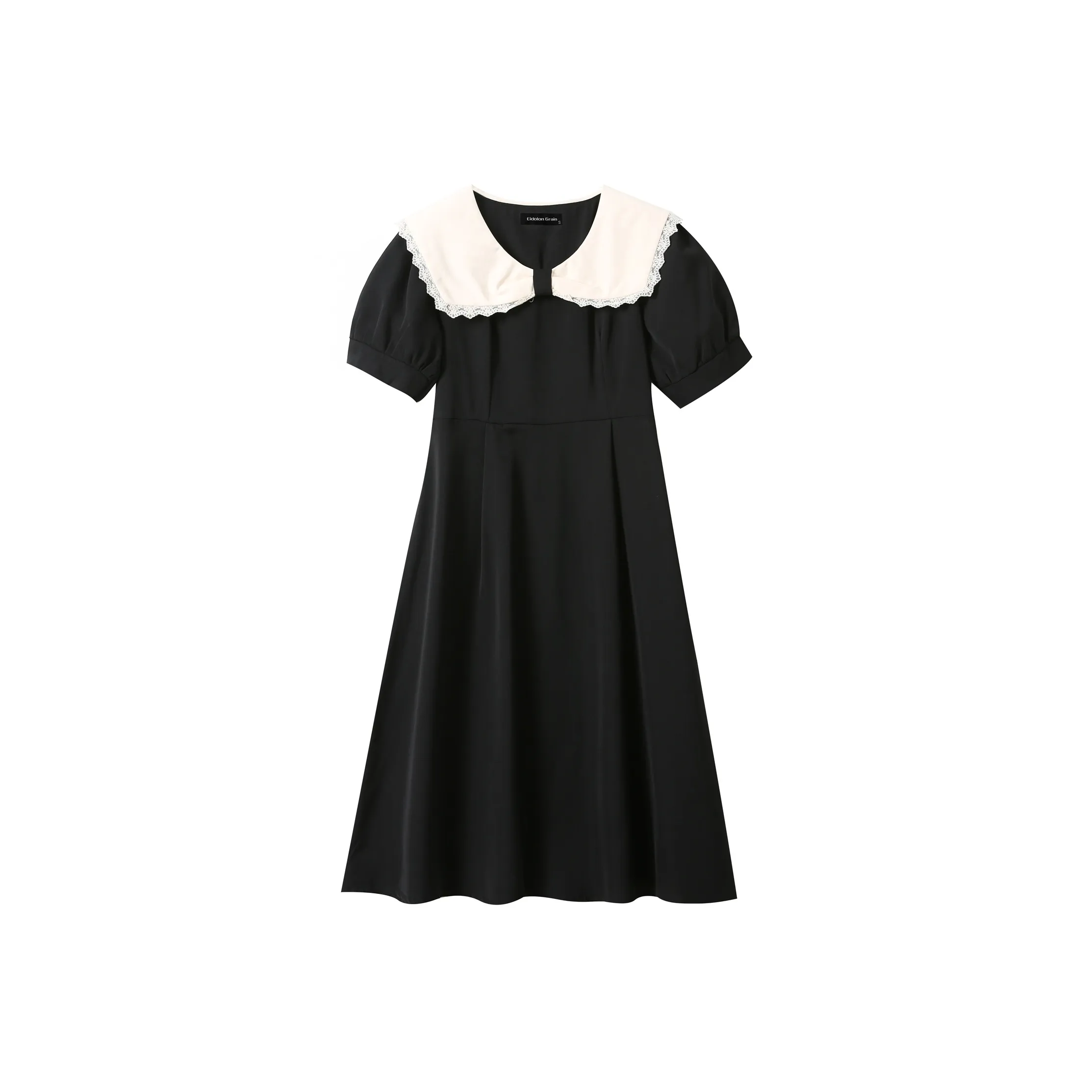 EIDOLON GRAIN Short Sleeved Dress Women's Black